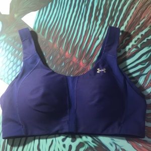 Under Armour back fasten sports bra.
